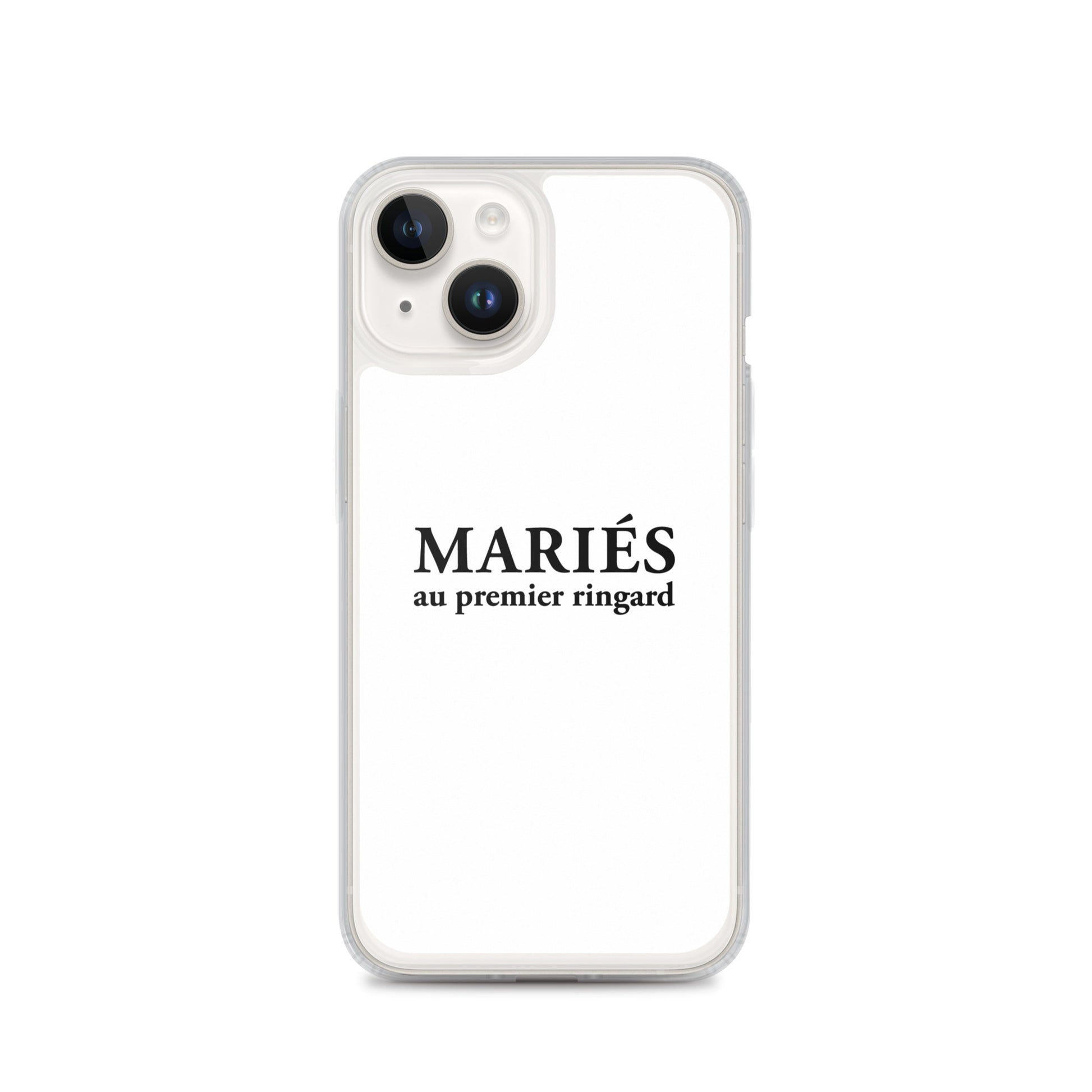 Coque iPhone Mariés au premier ringard iPhone 14 - Sedurro
