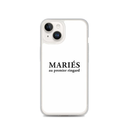 Coque iPhone Mariés au premier ringard iPhone 14 - Sedurro