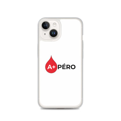 Coque iPhone Apéro groupe sanguin A+ iPhone 14 - Sedurro