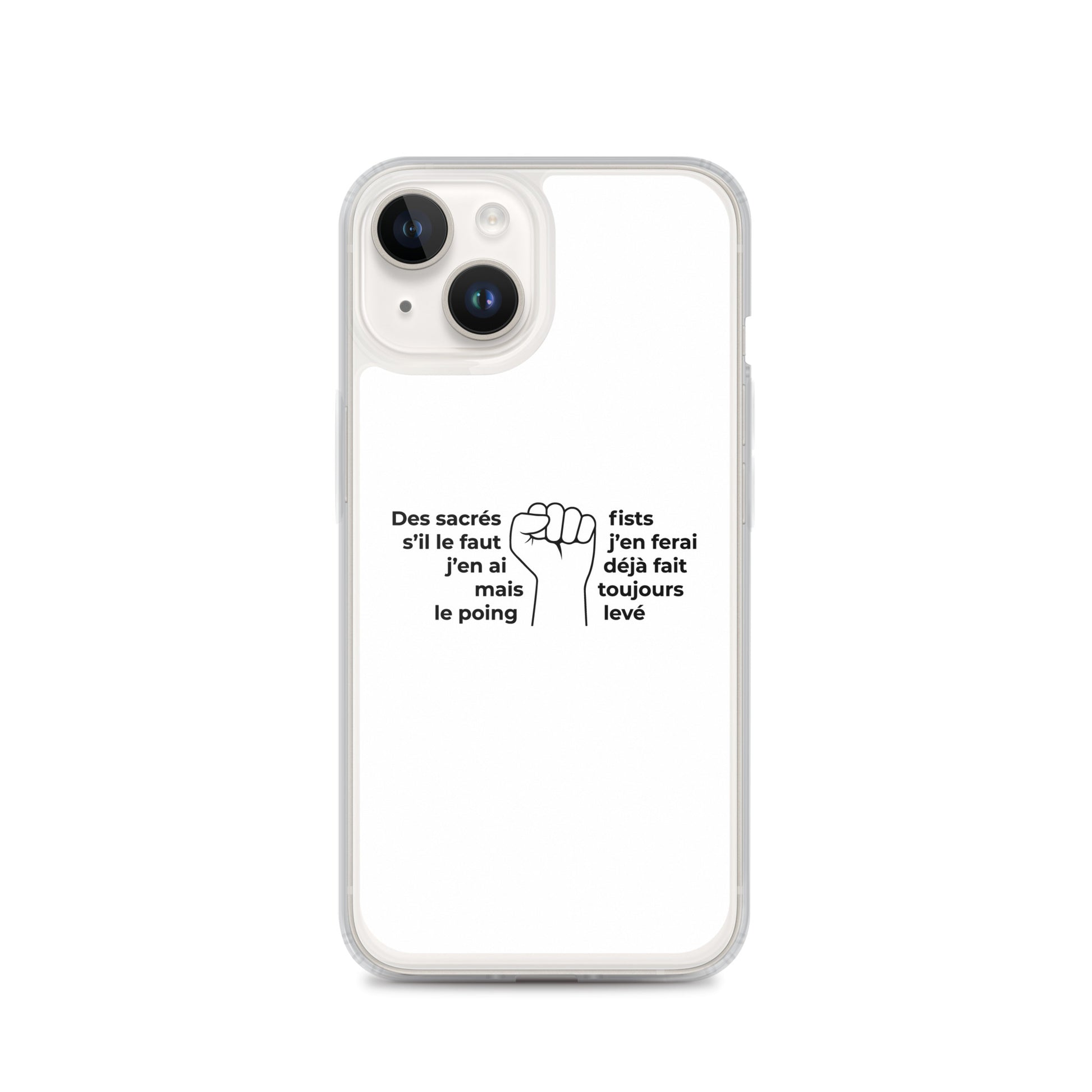 Coque iPhone Paroles des sacrés fists toujours le poing levé - Sedurro