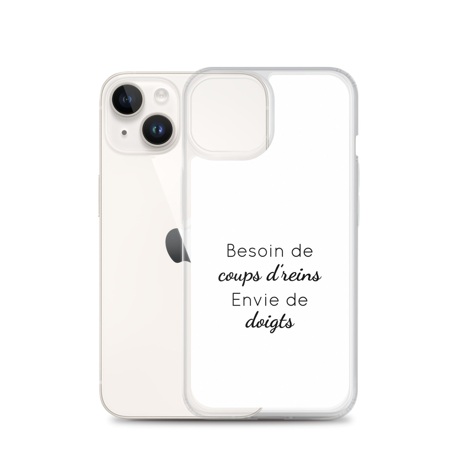 Coque iPhone Besoin de coups de reins envie de doigts iPhone 14 - Sedurro