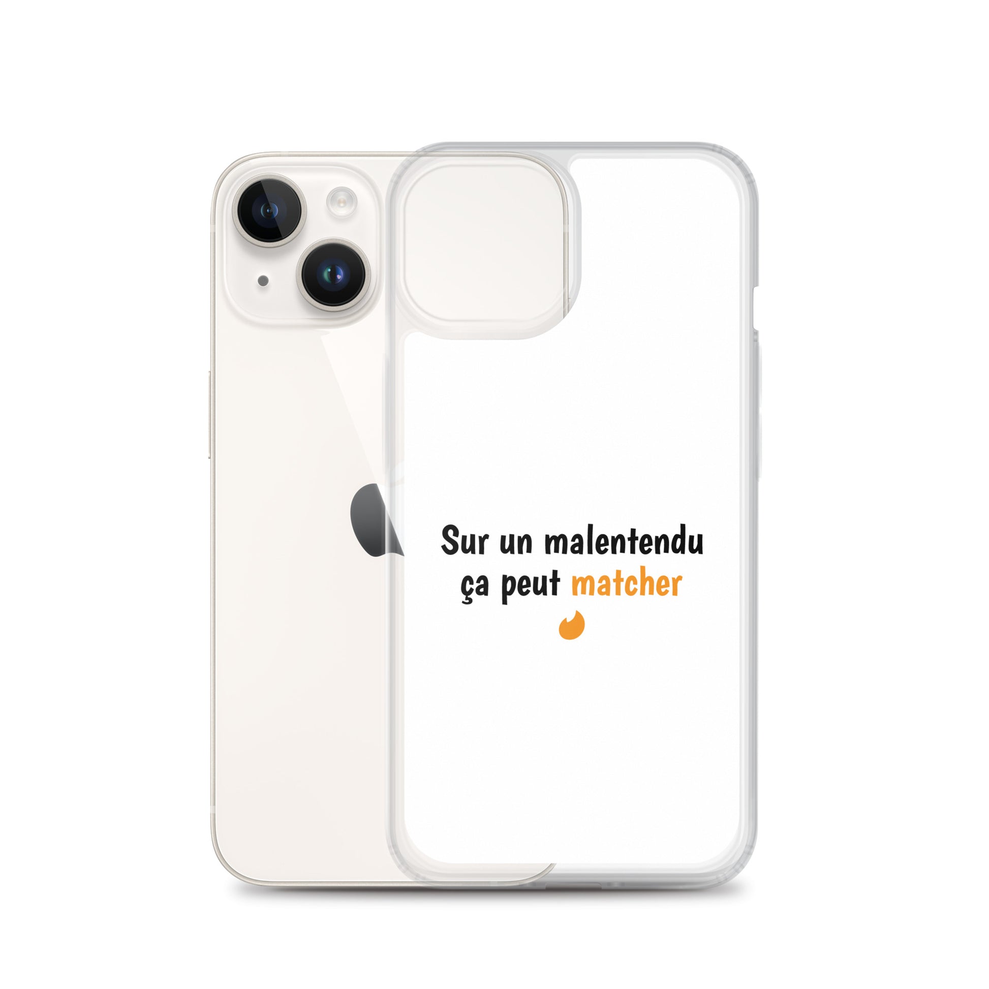 Coque iPhone Sur un malentendu ça peut matcher iPhone 14 - Sedurro