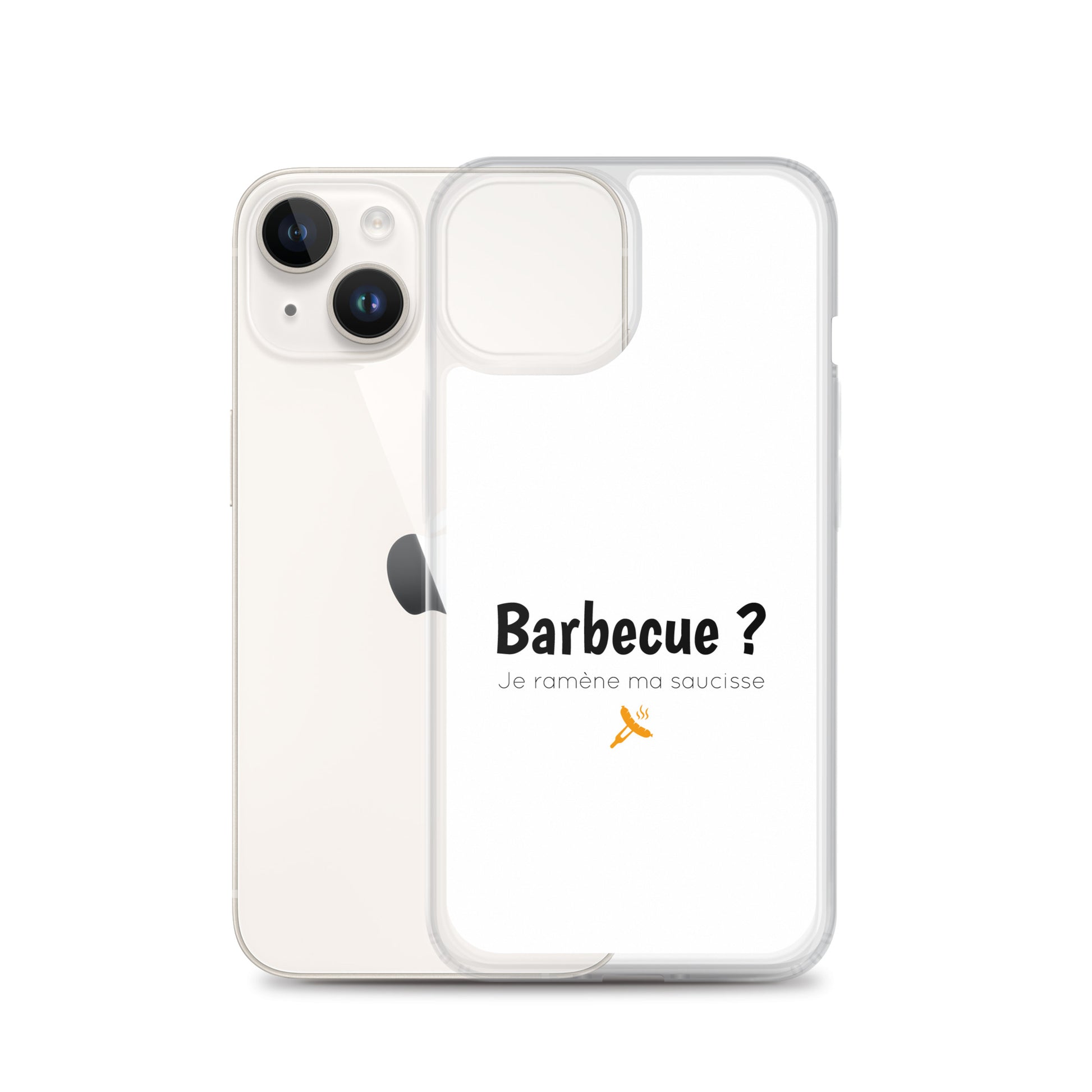 Coque iPhone Barbecue je ramène ma saucisse iPhone 14 - Sedurro