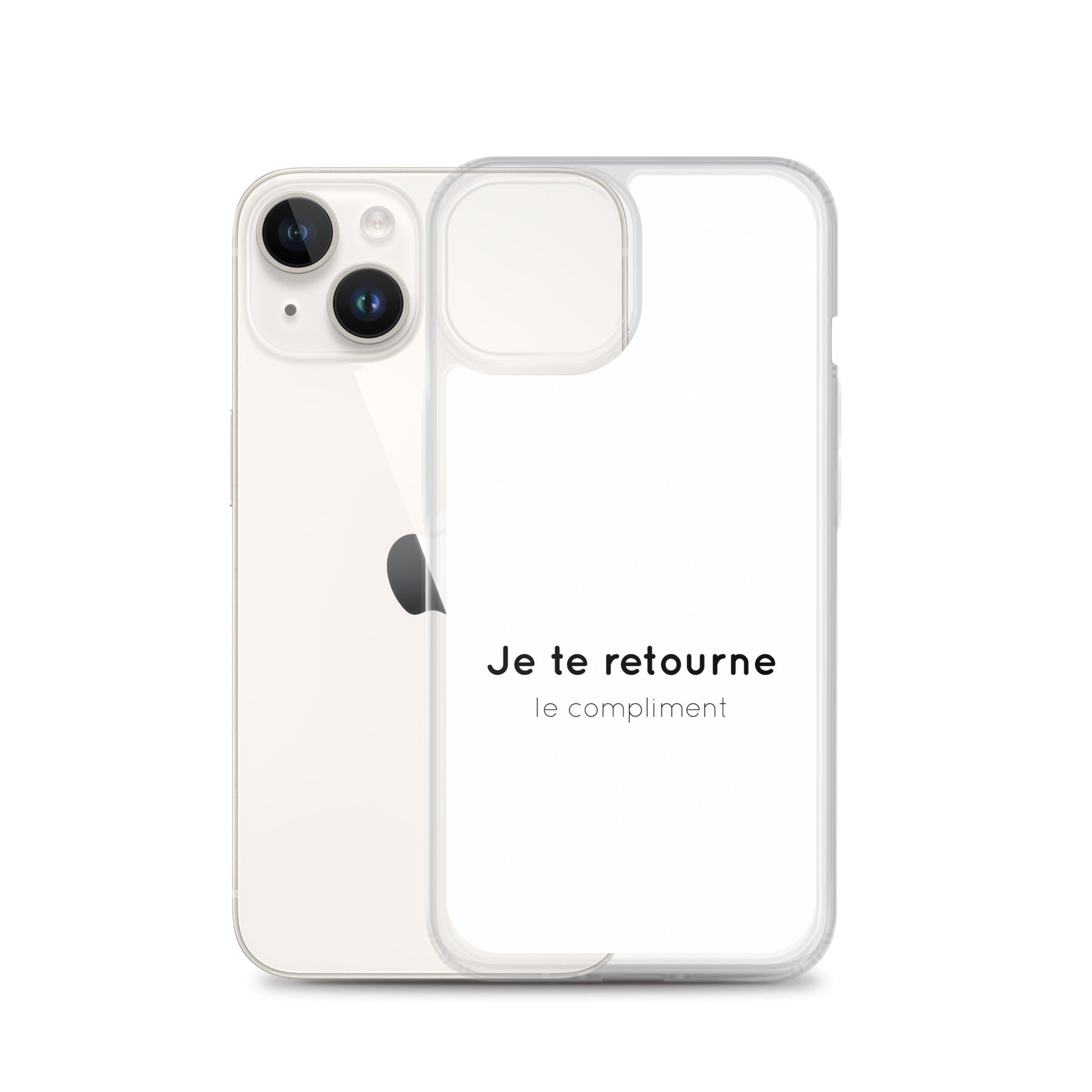 Coque iPhone Je te retourne le compliment - Sedurro