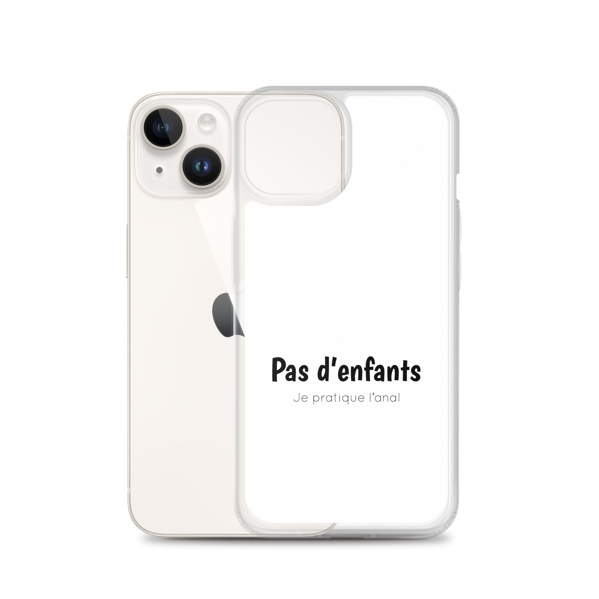 Coque iPhone Pas d'enfants je pratique l'anal iPhone 14 - Sedurro