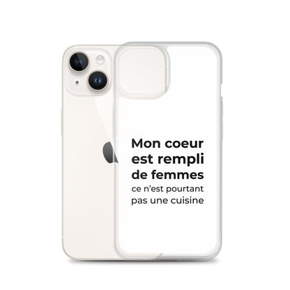 Coque iPhone Mon cœur est rempli de femmes ce n'est pourtant pas une cuisine - Sedurro