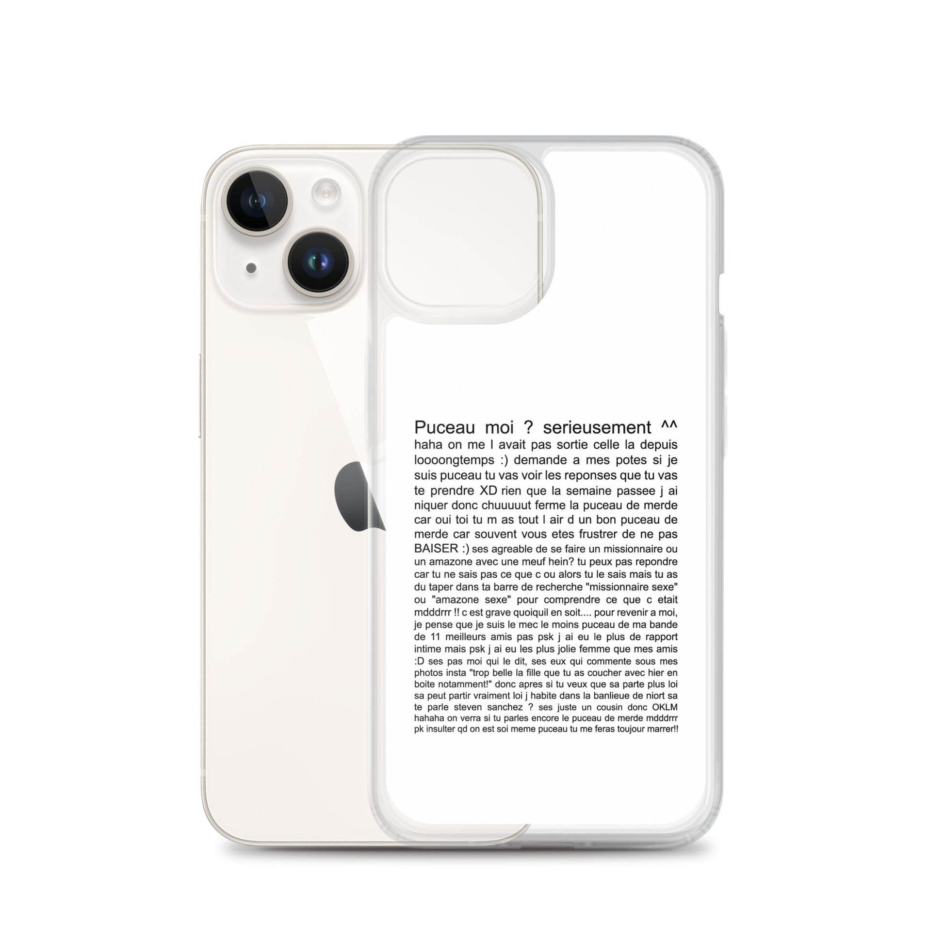 Coque iPhone Puceau moi on me l'avait pas sorti depuis longtemps - Sedurro