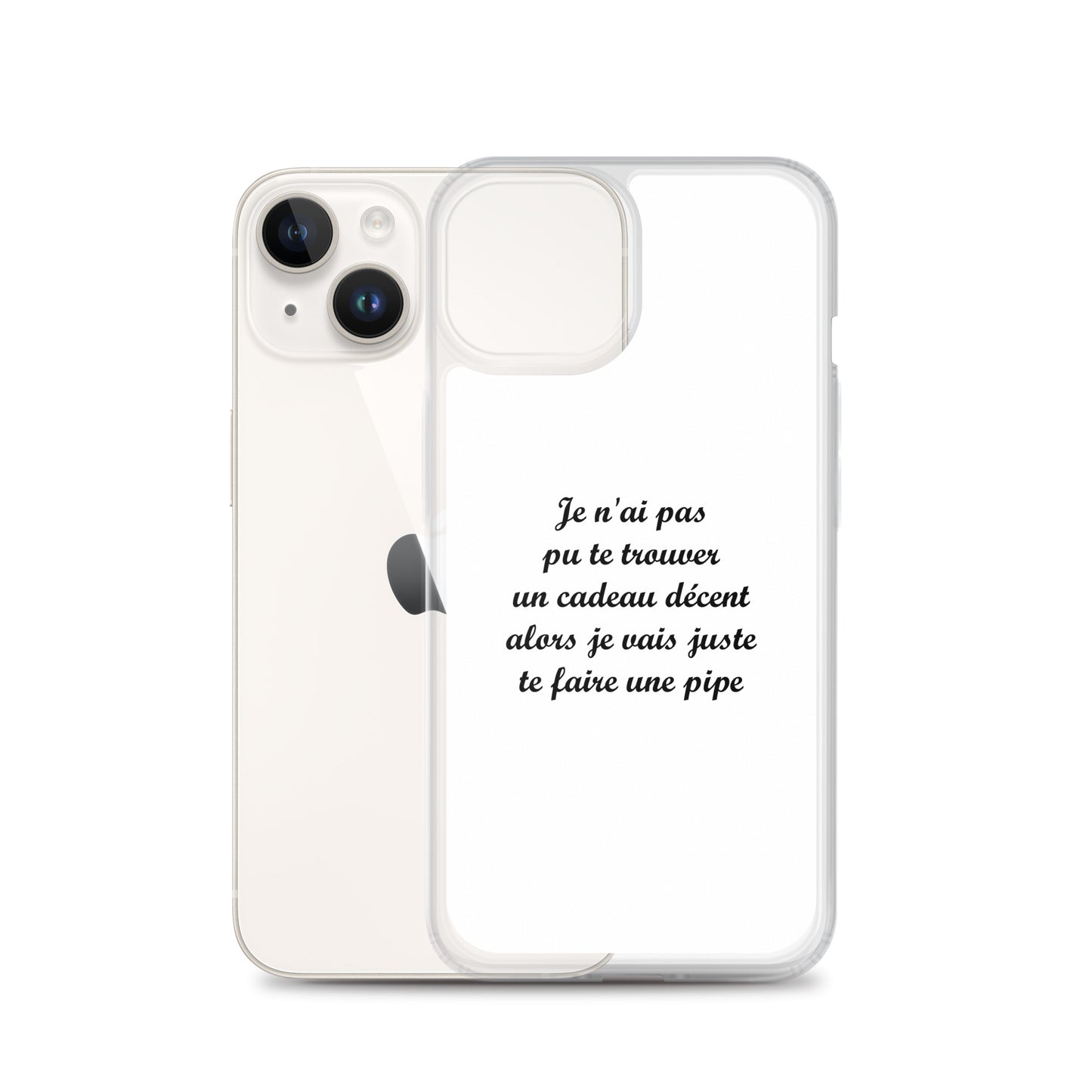Coque iPhone Je n'ai pas pu te trouver un cadeau décent alors je vais juste te faire une pipe - Sedurro