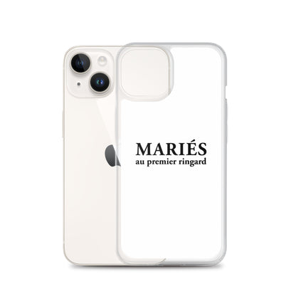 Coque iPhone Mariés au premier ringard - Sedurro