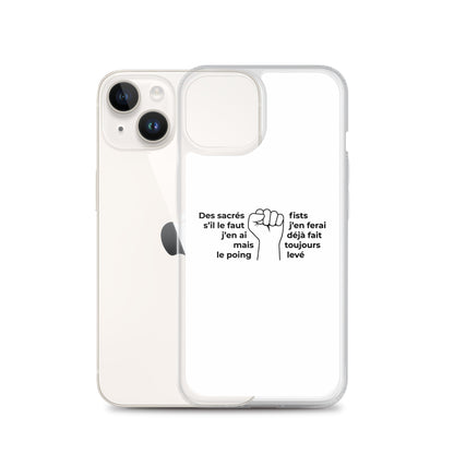 Coque iPhone Paroles des sacrés fists toujours le poing levé - Sedurro
