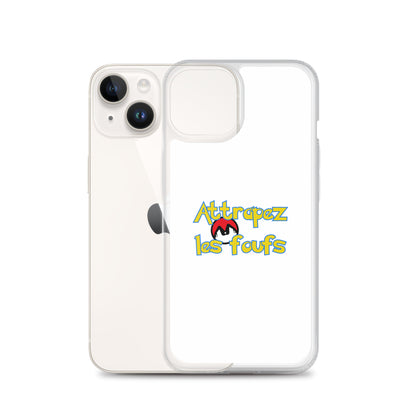 Coque iPhone Attrapez les foufs Pokeboule - Sedurro