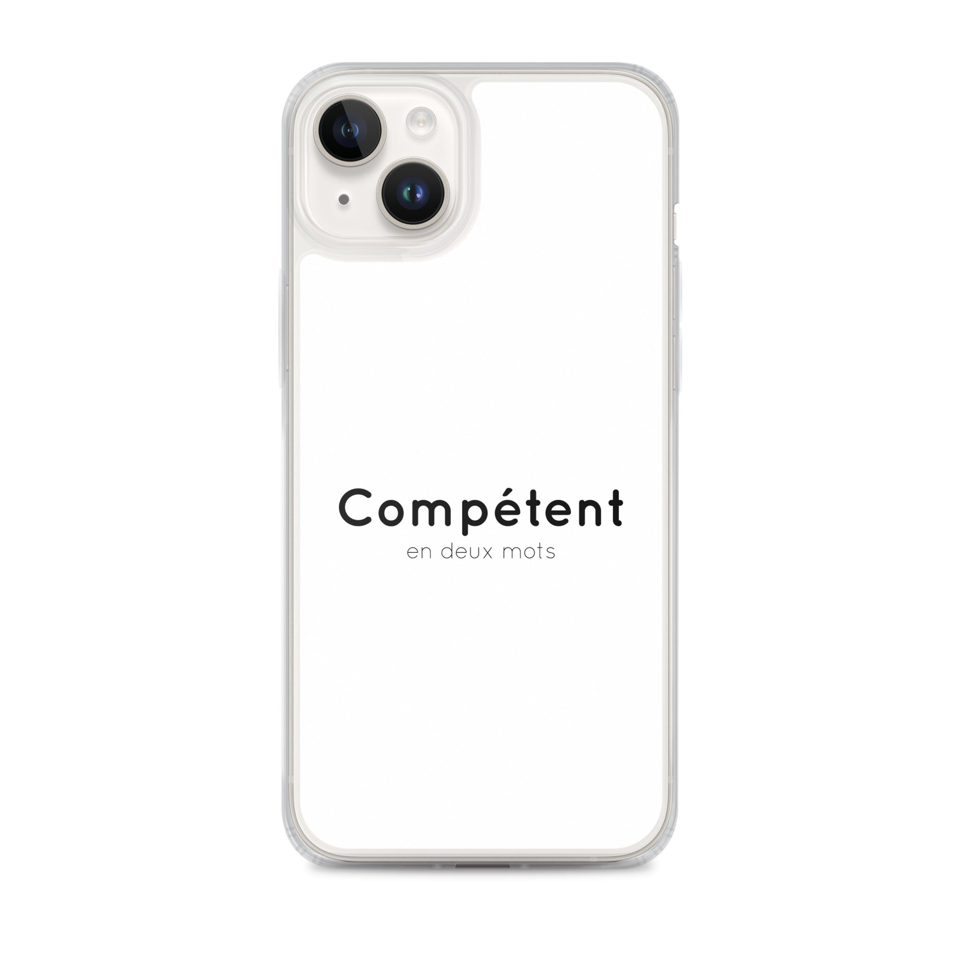 Coque iPhone Compétent en deux mots - Sedurro