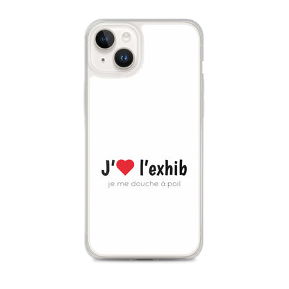 Coque iPhone J'aime l'exhib je me douche à poil - Sedurro