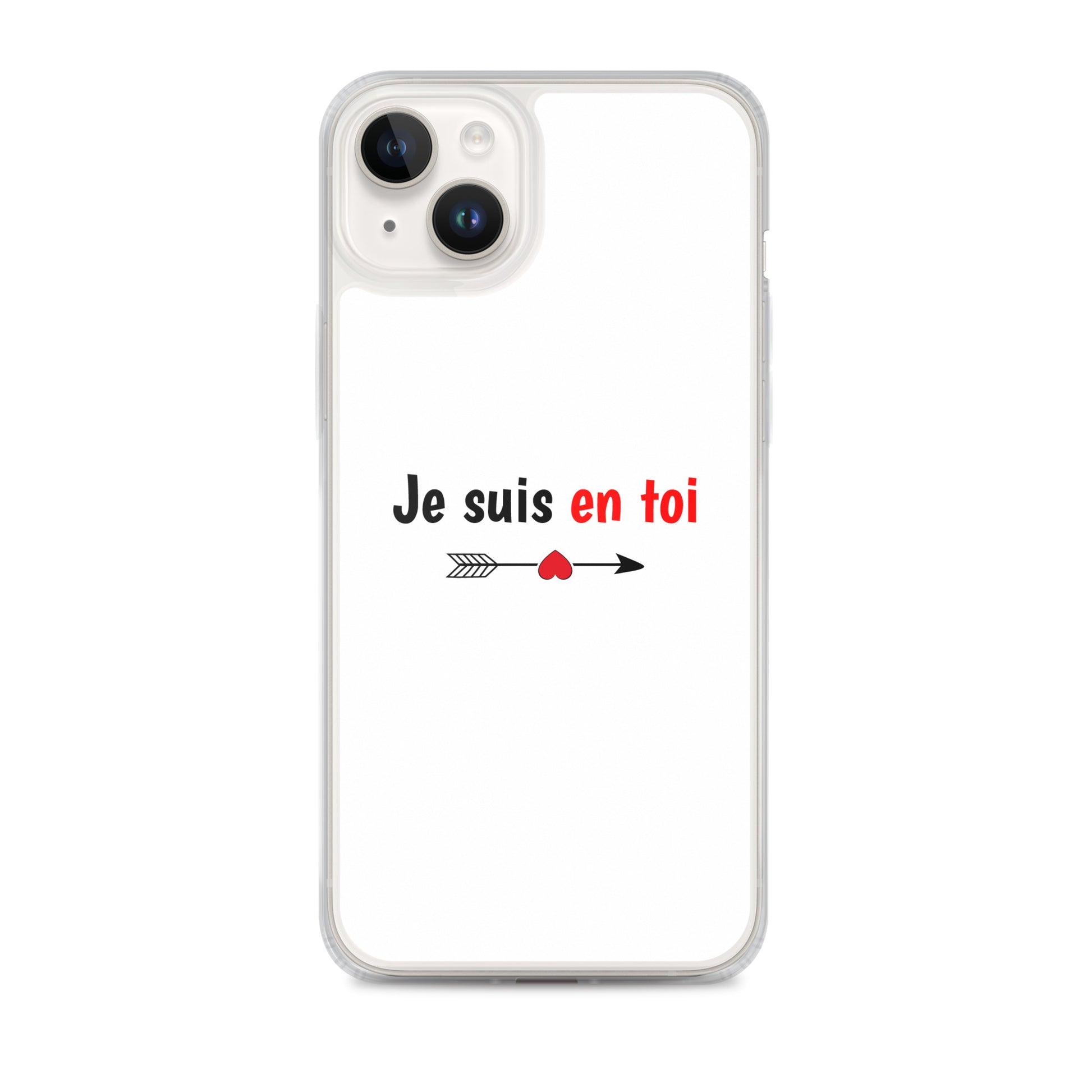 Coque iPhone Je suis en toi flèche cupidon iPhone 14 Plus - Sedurro