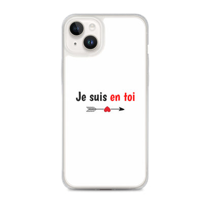 Coque iPhone Je suis en toi flèche cupidon iPhone 14 Plus - Sedurro