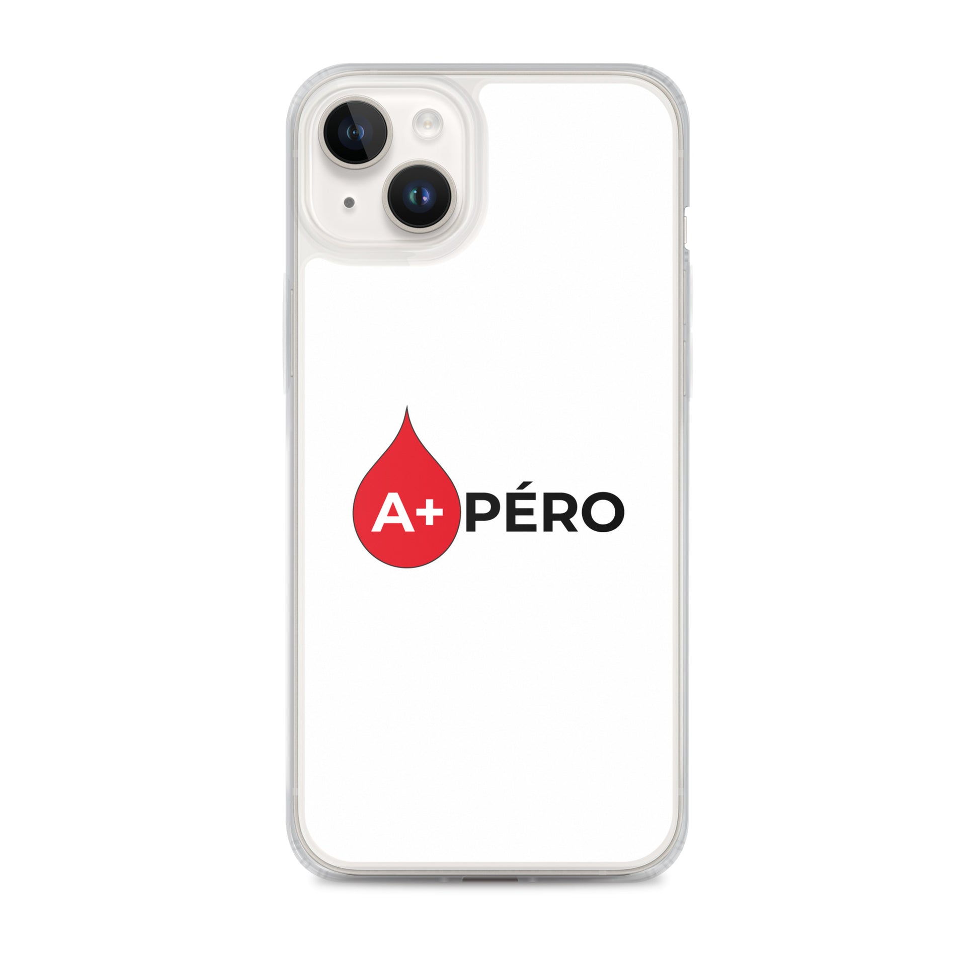 Coque iPhone Apéro groupe sanguin A+ iPhone 14 Plus - Sedurro
