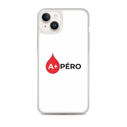 Coque iPhone Apéro groupe sanguin A+ iPhone 14 Plus - Sedurro