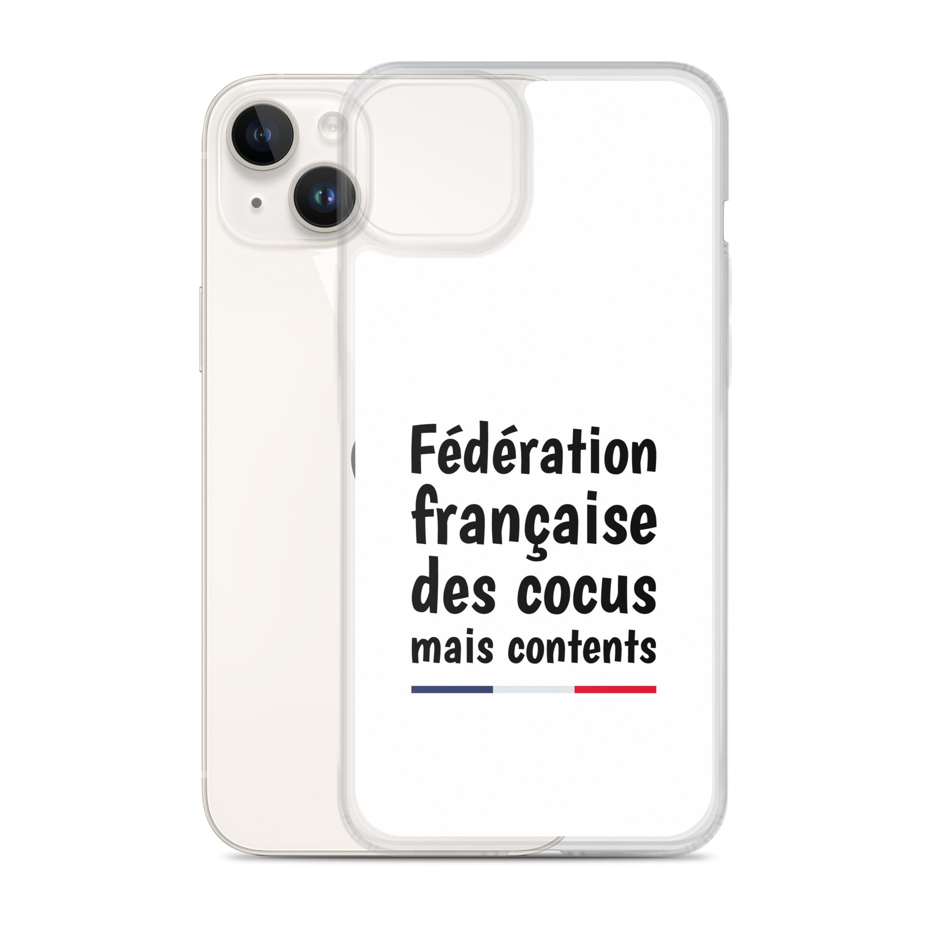 Coque iPhone Fédération française des cocus mais contents iPhone 14 Plus - Sedurro