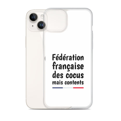 Coque iPhone Fédération française des cocus mais contents iPhone 14 Plus - Sedurro