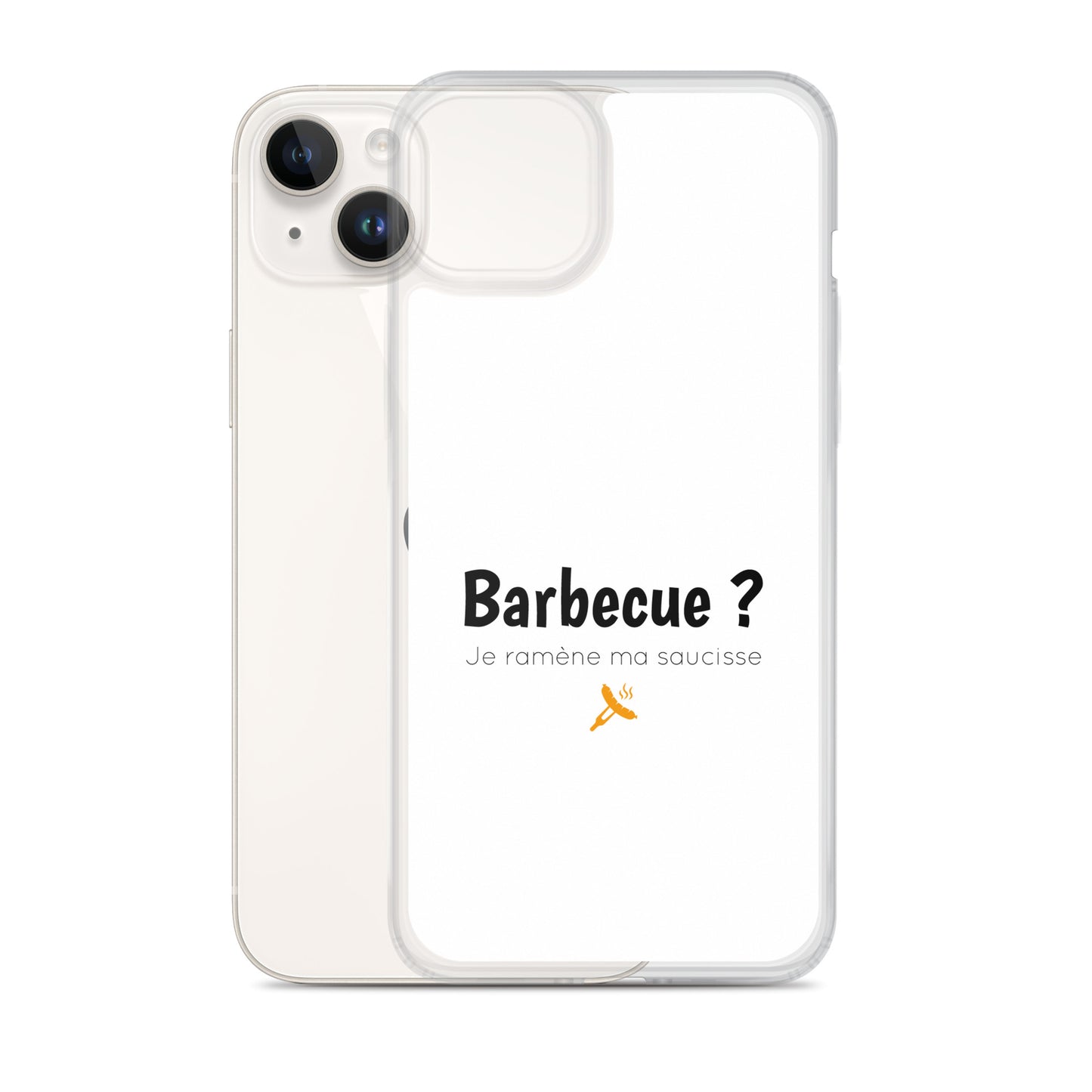 Coque iPhone Barbecue je ramène ma saucisse iPhone 14 Plus - Sedurro