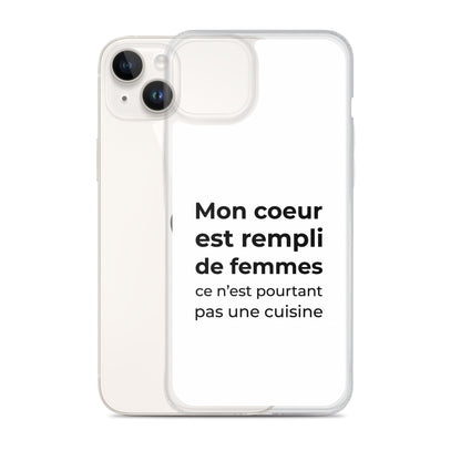 Coque iPhone Mon cœur est rempli de femmes ce n'est pourtant pas une cuisine - Sedurro