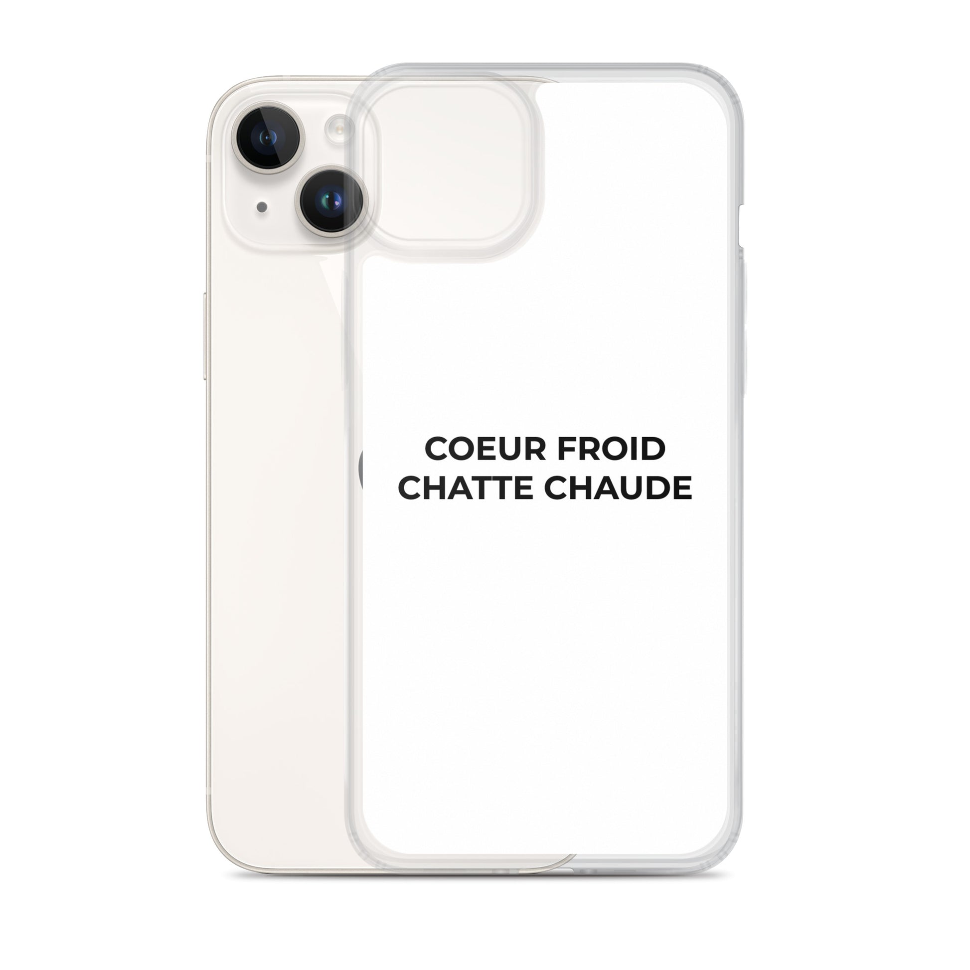 Coque iPhone Cœur froid chatte chaude - Sedurro