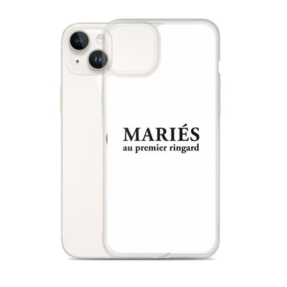 Coque iPhone Mariés au premier ringard - Sedurro