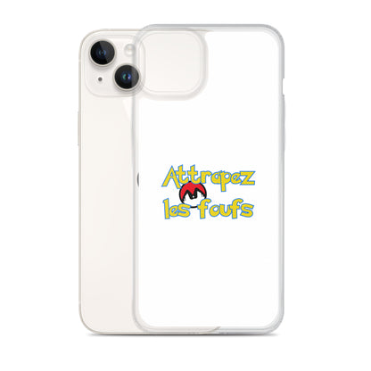 Coque iPhone Attrapez les foufs Pokeboule - Sedurro