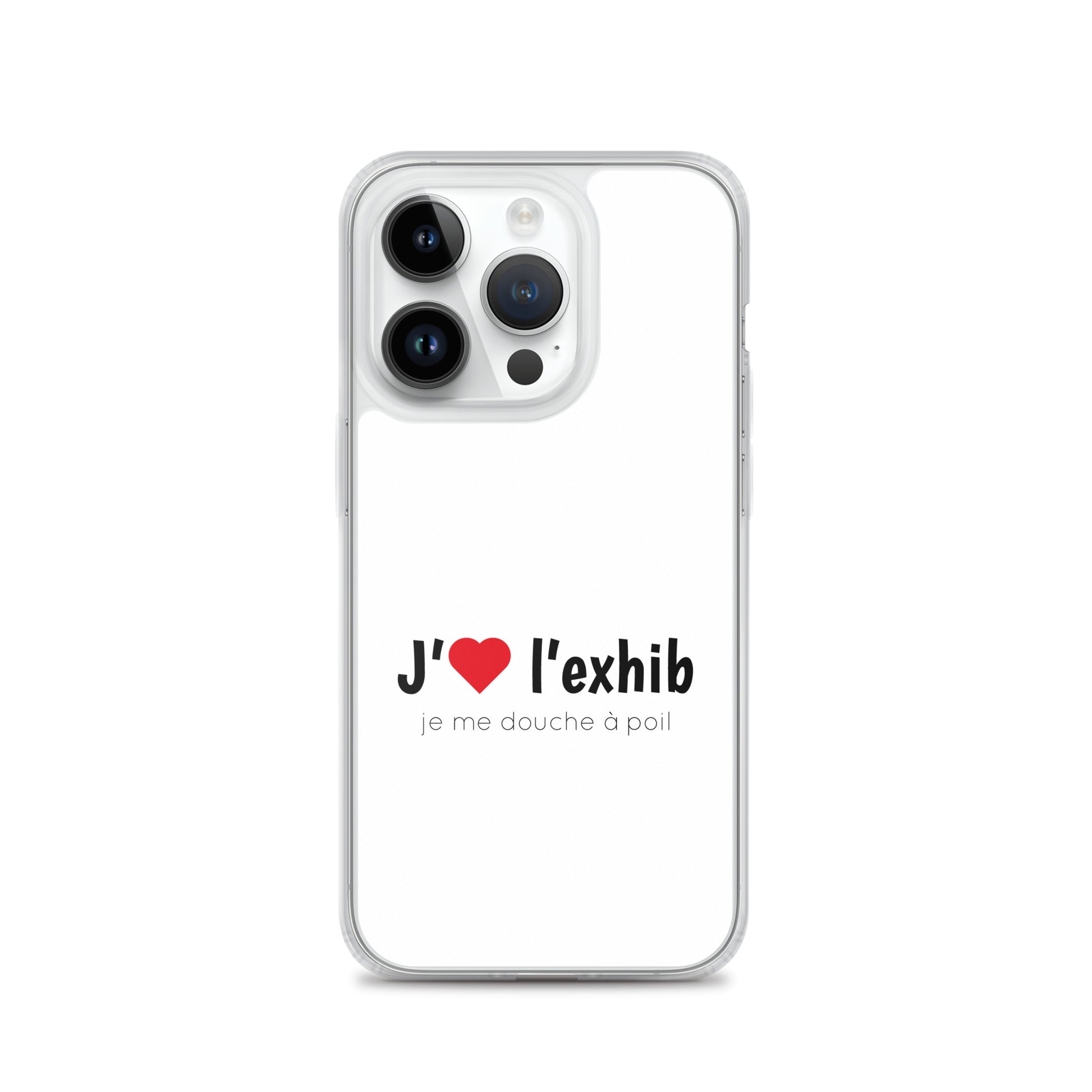 Coque iPhone J'aime l'exhib je me douche à poil - Sedurro