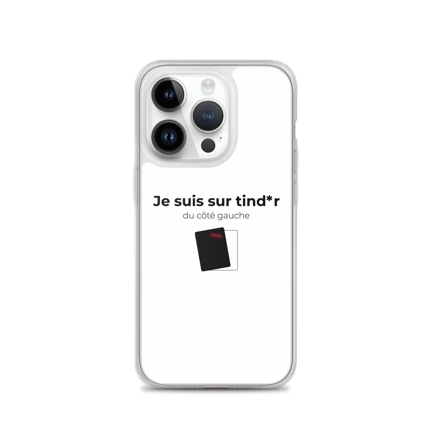Coque iPhone Je suis sur tind*r du côté gauche iPhone 14 Pro - Sedurro