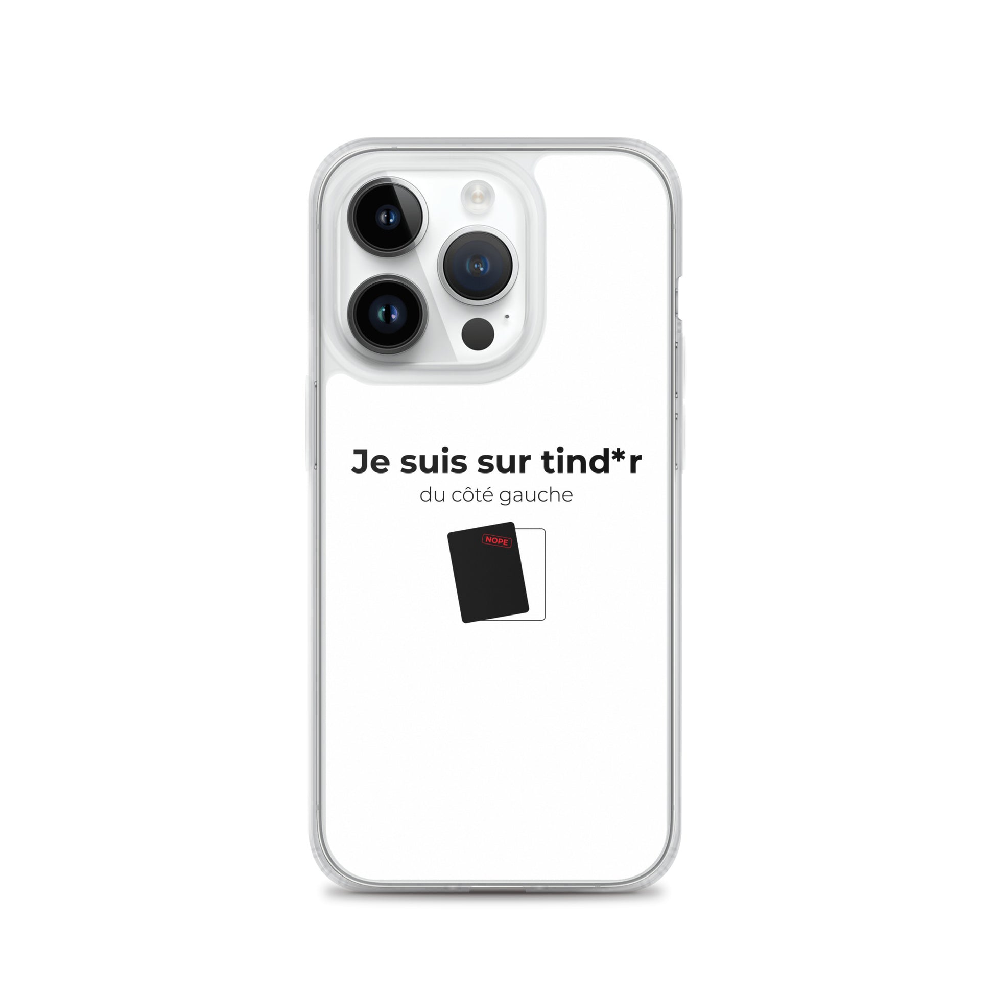 Coque iPhone Je suis sur tind*r du côté gauche iPhone 14 Pro - Sedurro