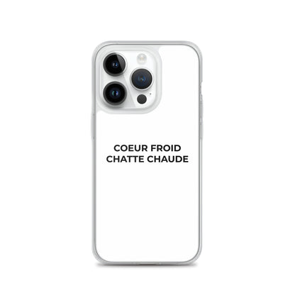 Coque iPhone Cœur froid chatte chaude iPhone 14 Pro - Sedurro