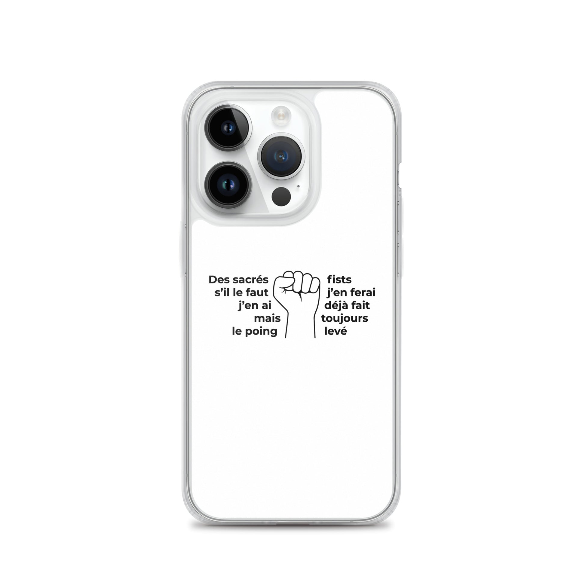 Coque iPhone Paroles des sacrés fists toujours le poing levé - Sedurro