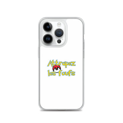 Coque iPhone Attrapez les foufs Pokeboule - Sedurro