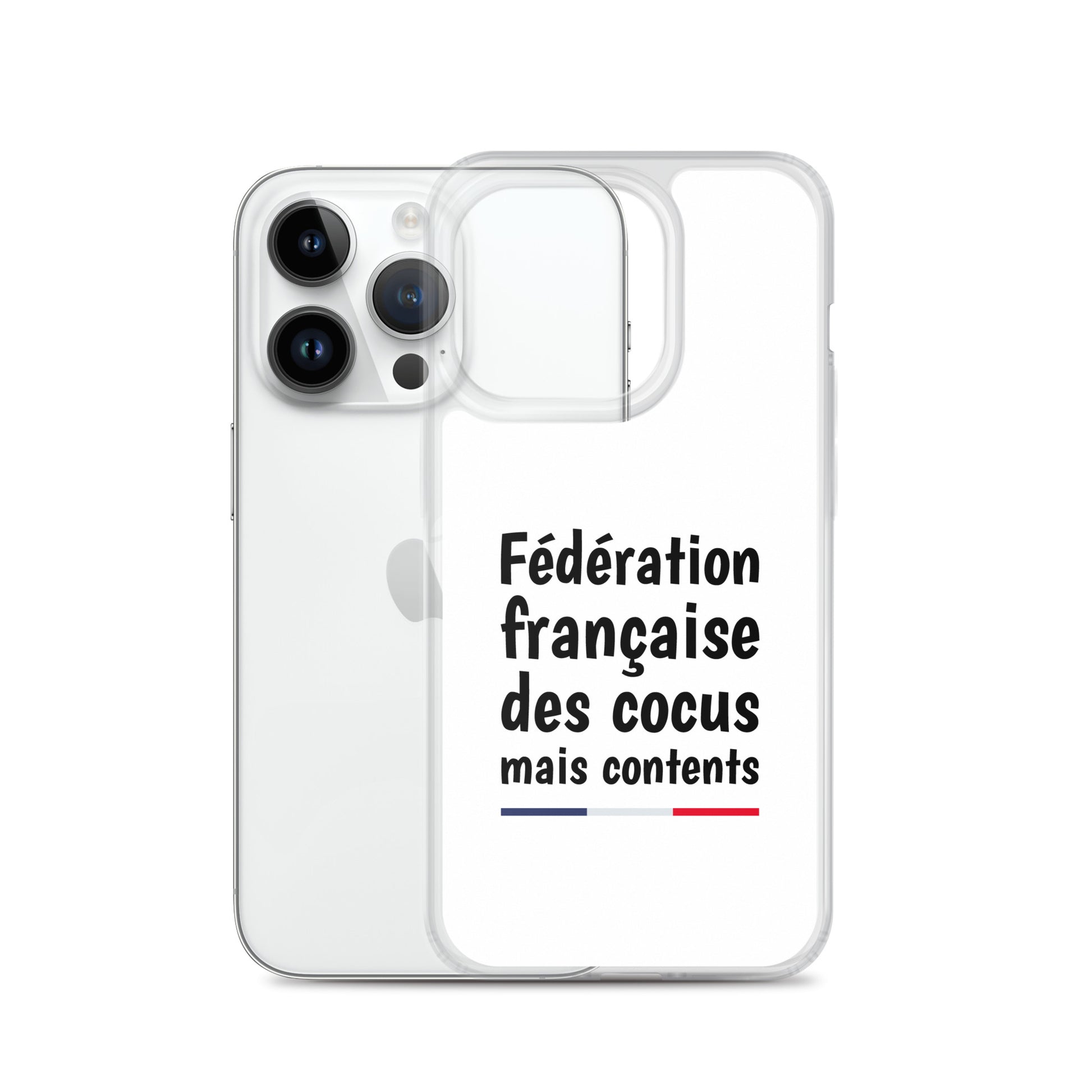 Coque iPhone Fédération française des cocus mais contents iPhone 14 Pro - Sedurro