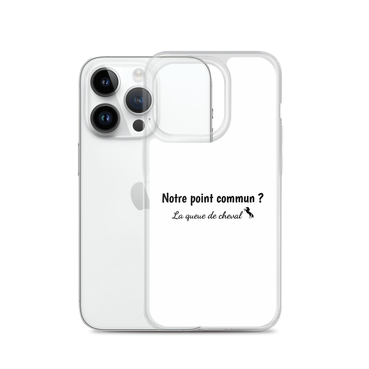 Coque iPhone Notre point commun la queue de cheval iPhone 14 Pro - Sedurro