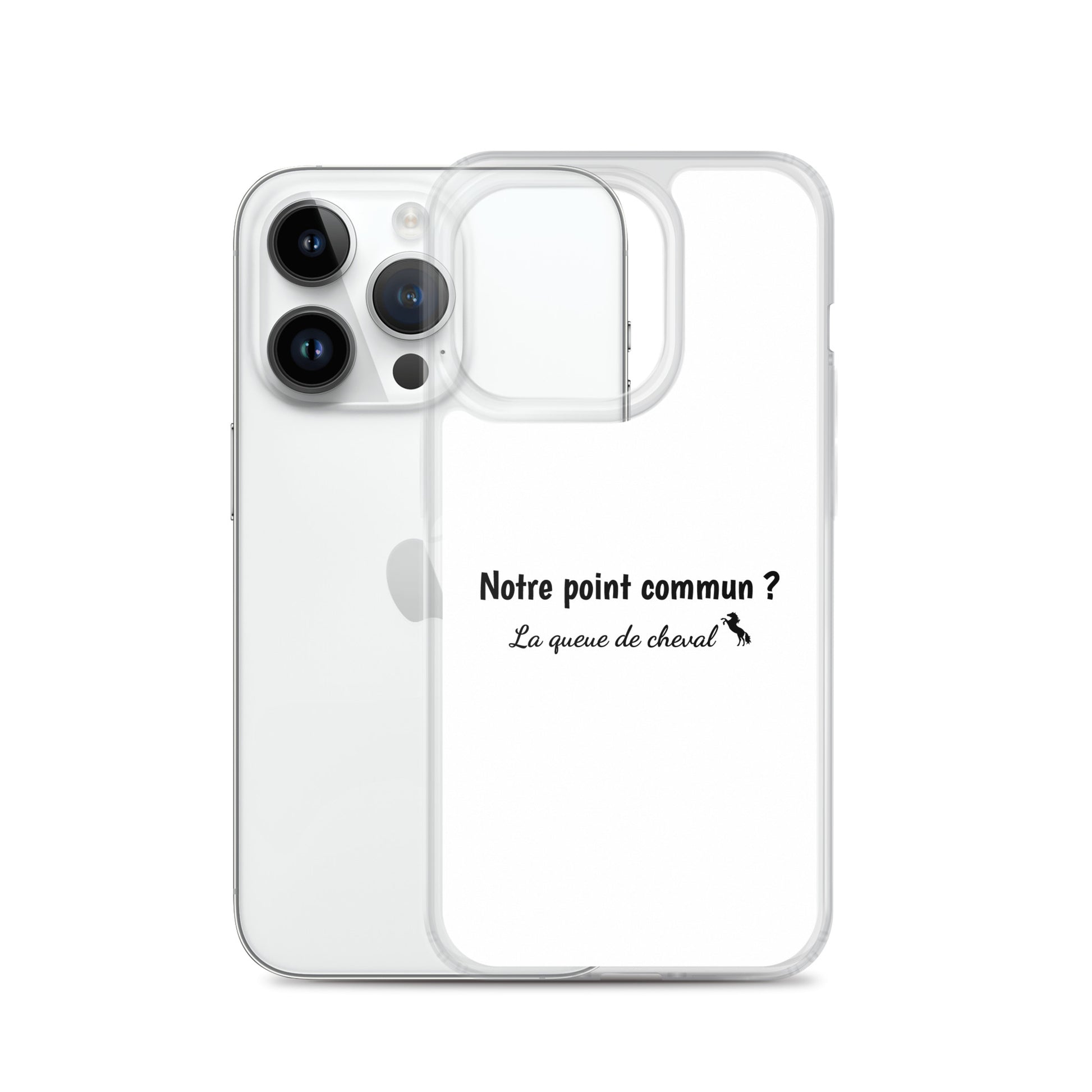 Coque iPhone Notre point commun la queue de cheval iPhone 14 Pro - Sedurro