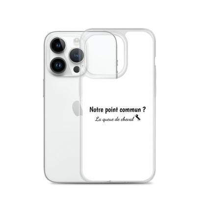 Coque iPhone Notre point commun la queue de cheval iPhone 14 Pro - Sedurro