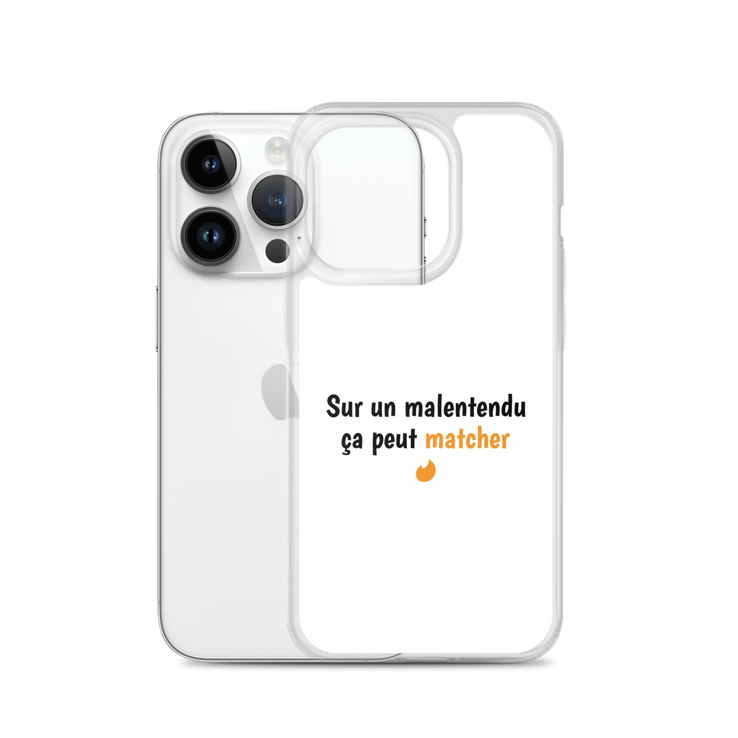 Coque iPhone Sur un malentendu ça peut matcher iPhone 14 Pro - Sedurro