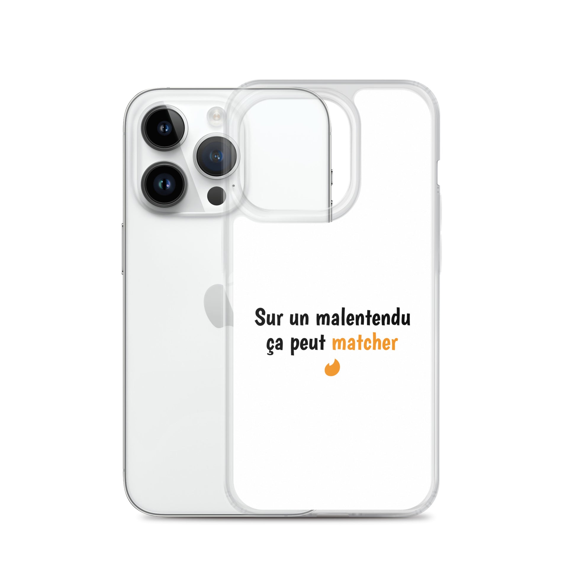 Coque iPhone Sur un malentendu ça peut matcher iPhone 14 Pro - Sedurro