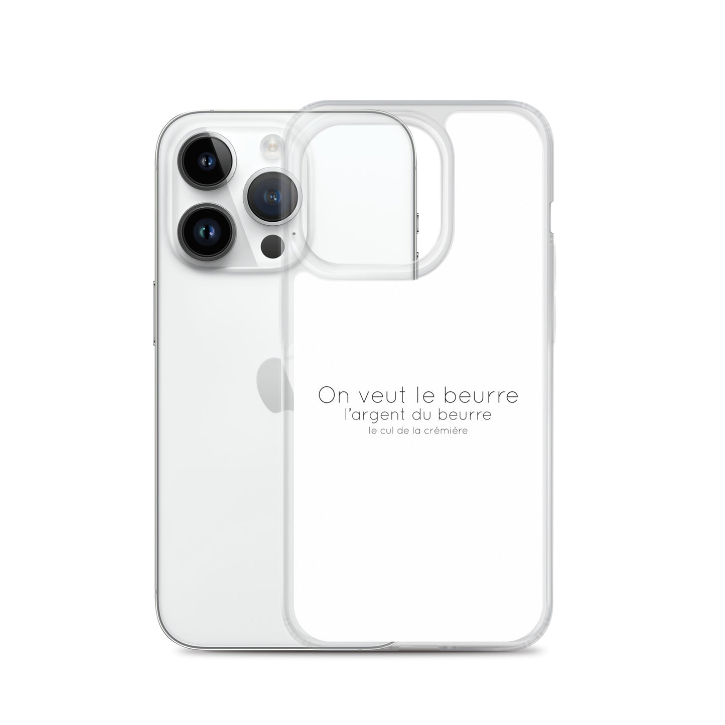 Coque iPhone On veut le beurre l'argent du beurre et le cul de la crémière iPhone 14 Pro - Sedurro