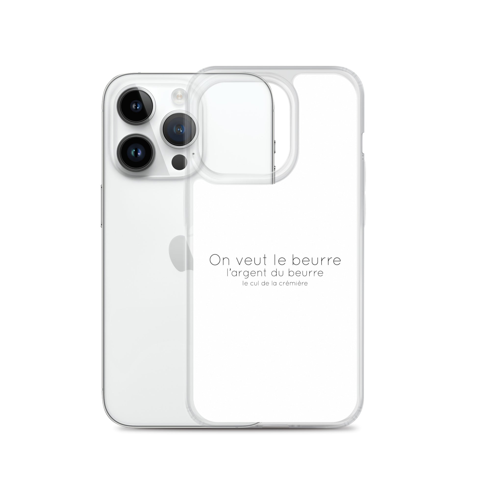 Coque iPhone On veut le beurre l'argent du beurre et le cul de la crémière iPhone 14 Pro - Sedurro