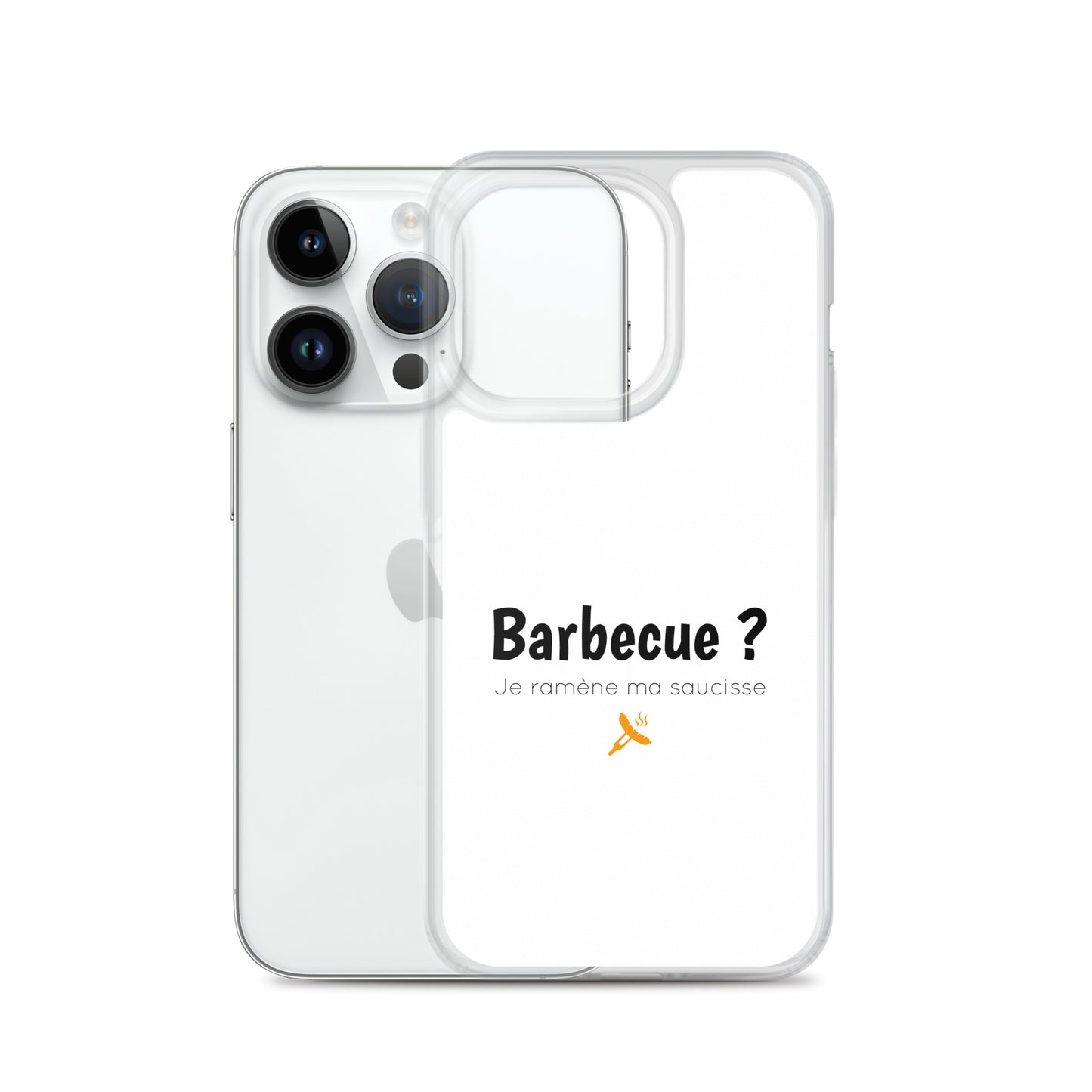 Coque iPhone Barbecue je ramène ma saucisse iPhone 14 Pro - Sedurro