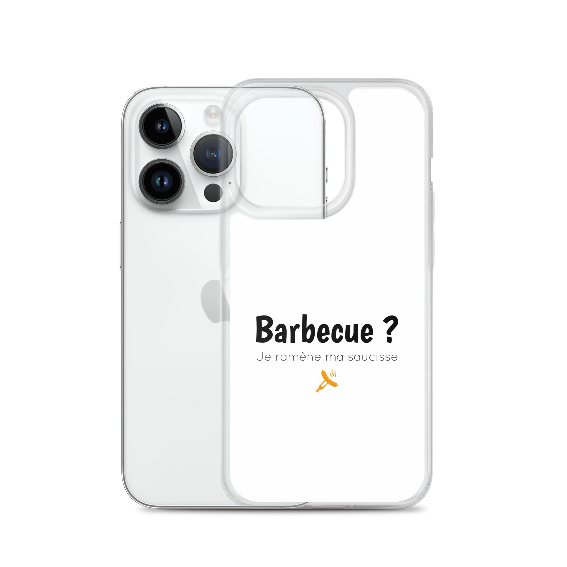 Coque iPhone Barbecue je ramène ma saucisse iPhone 14 Pro - Sedurro