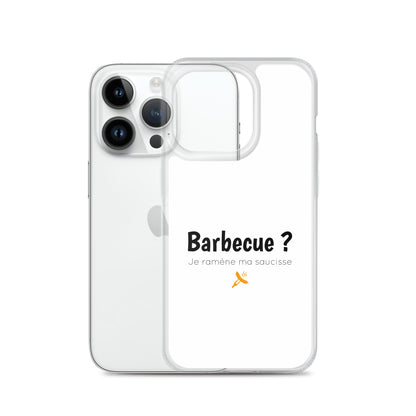 Coque iPhone Barbecue je ramène ma saucisse iPhone 14 Pro - Sedurro