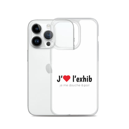 Coque iPhone J'aime l'exhib je me douche à poil iPhone 14 Pro - Sedurro