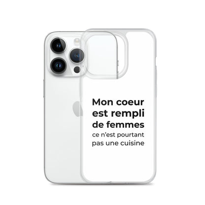 Coque iPhone Mon cœur est rempli de femmes ce n'est pourtant pas une cuisine - Sedurro