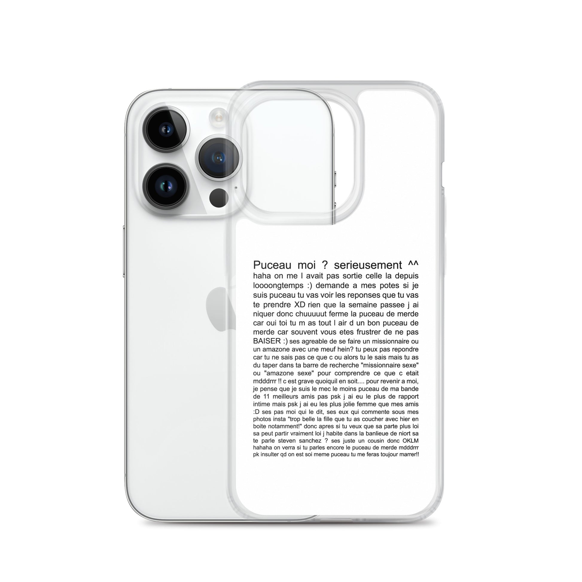Coque iPhone Puceau moi on me l'avait pas sorti depuis longtemps - Sedurro