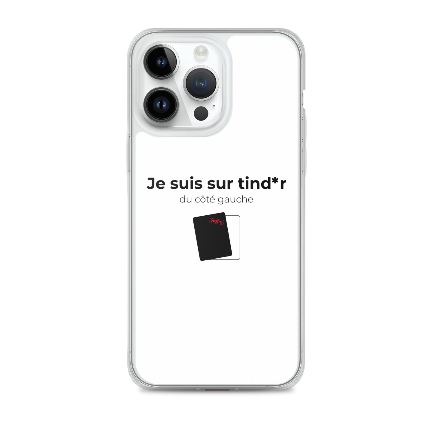 Coque iPhone Je suis sur tind*r du côté gauche iPhone 14 Pro Max - Sedurro