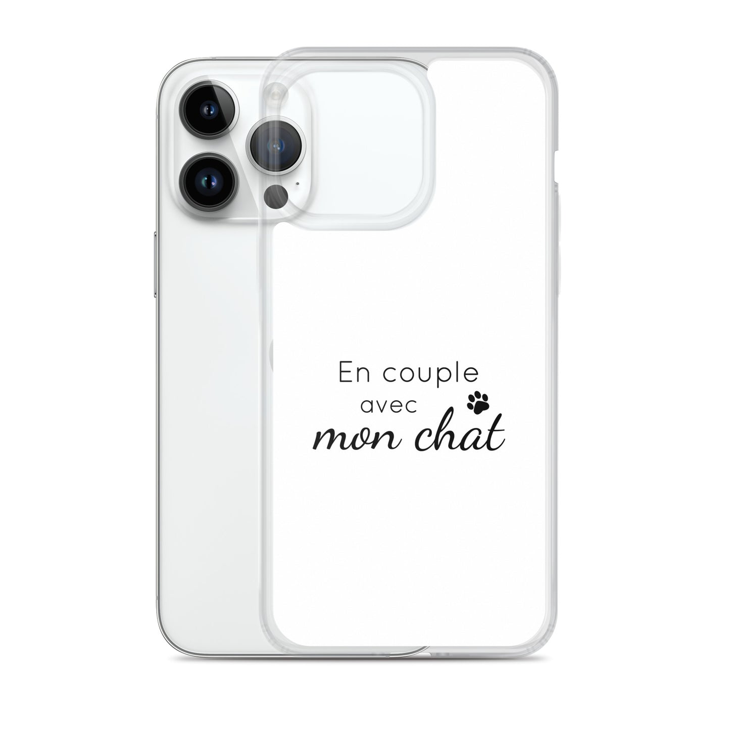 Coque iPhone En couple avec mon chat iPhone 14 Pro Max - Sedurro